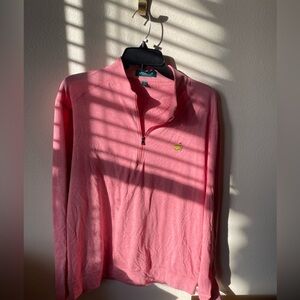 Masters Women’s Heathered Classic Pink 1/4 Zip Pullover Size L Golf Shirt